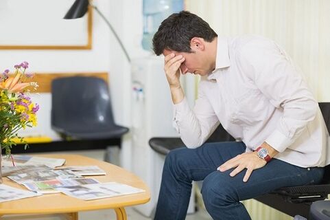 a man considers treating prostatitis with medication